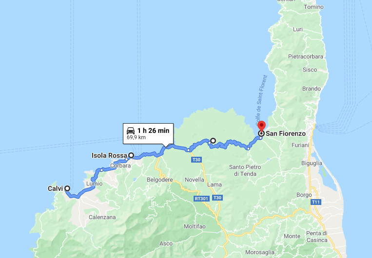 Itinerario in Corsica: Calvi - Ile Rousse - Désert des Agriates - Saint Florent